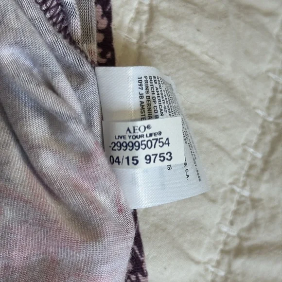 American Eagle, outfitters size, small romper, floral, print, mauve, pur… - Picture 11 of 13